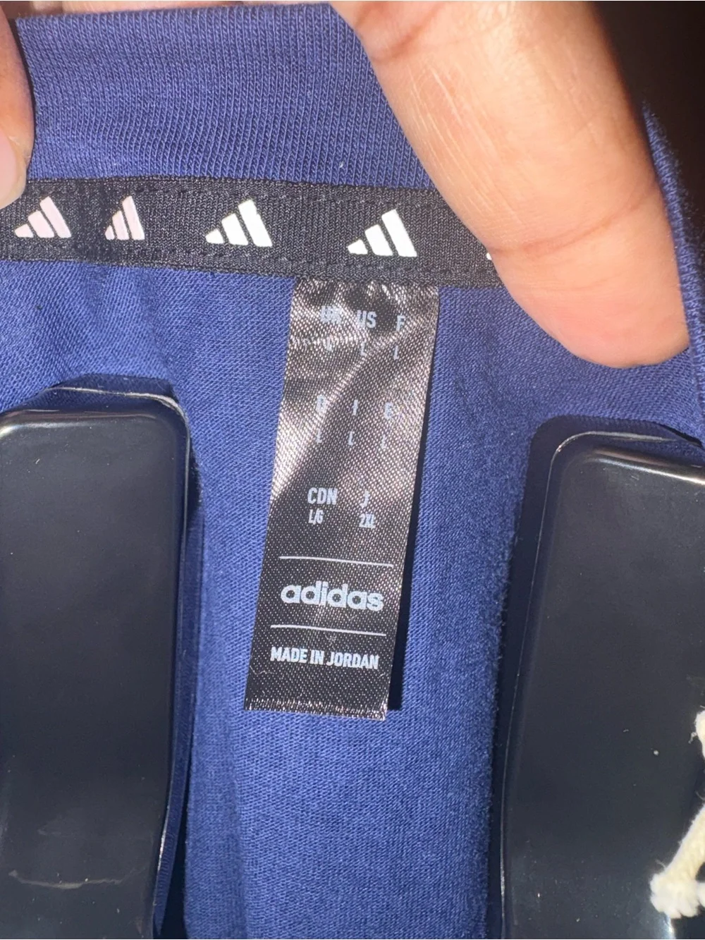 adidas Men's Navy Short Sleeve Logo Tee